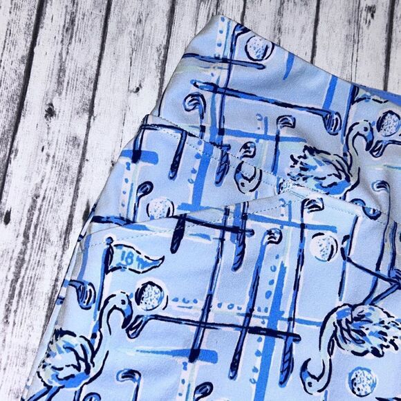 Lilly Pulitzer UPF 50+ Fairway Performance Skort Talk Birdie To Me - Picture 6 of 11